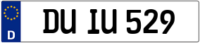 Truck License Plate